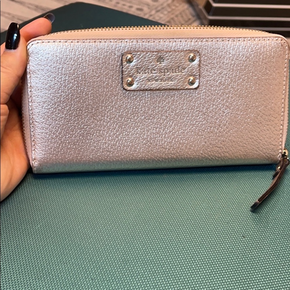 Gold Kate spade wallet